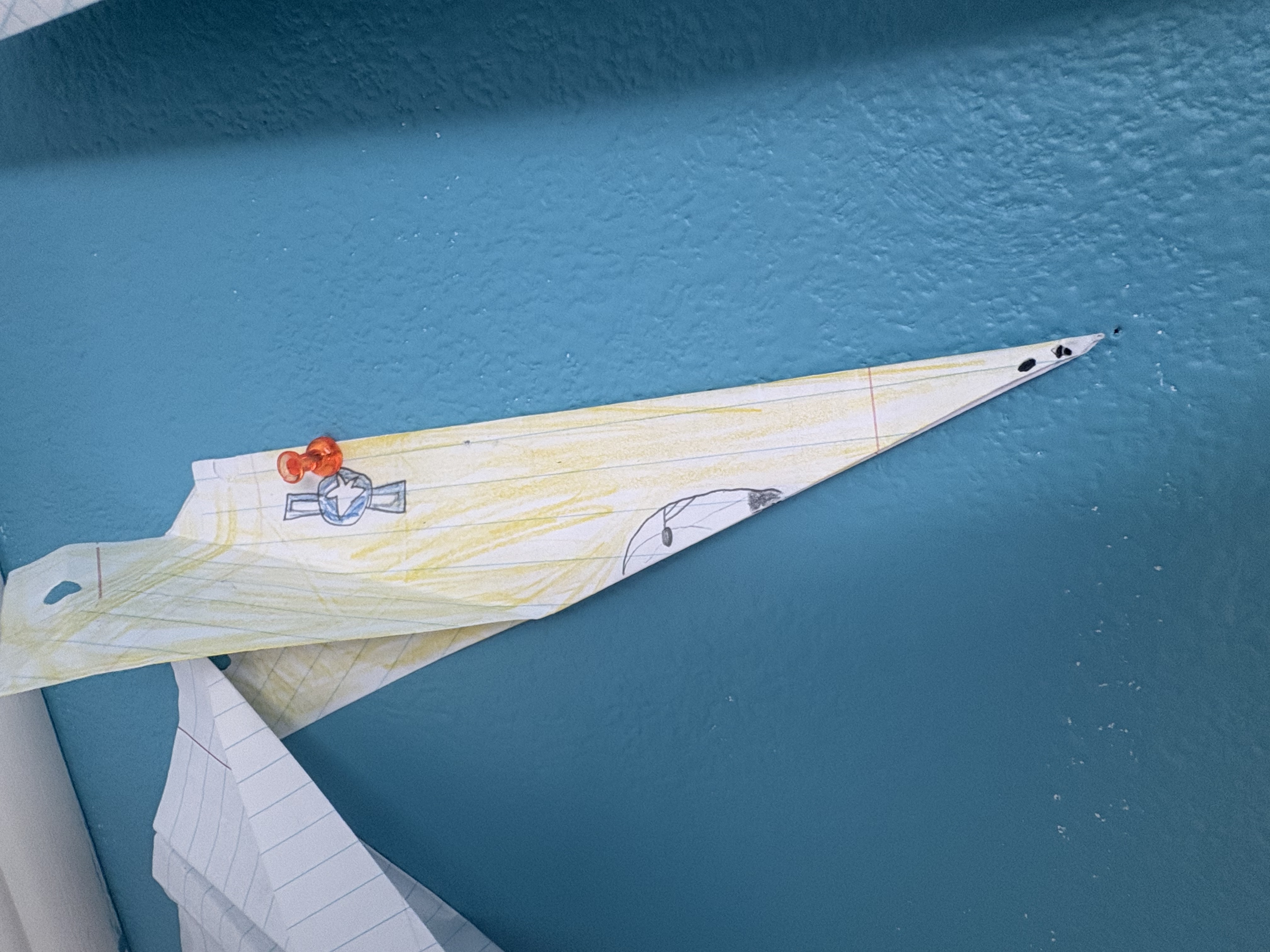 Yellow US Air Force Model Airplane