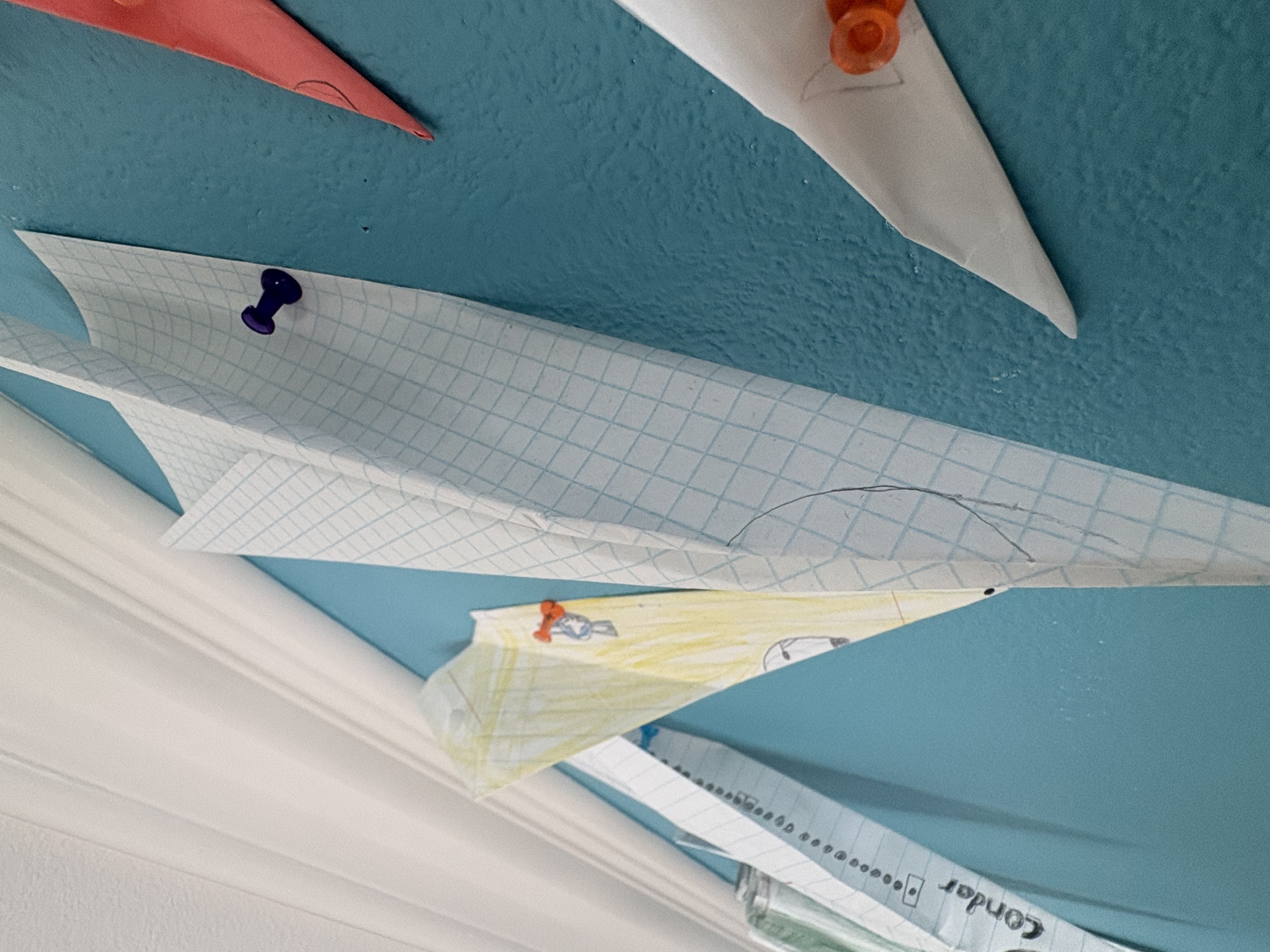 Graph Paper Airplane