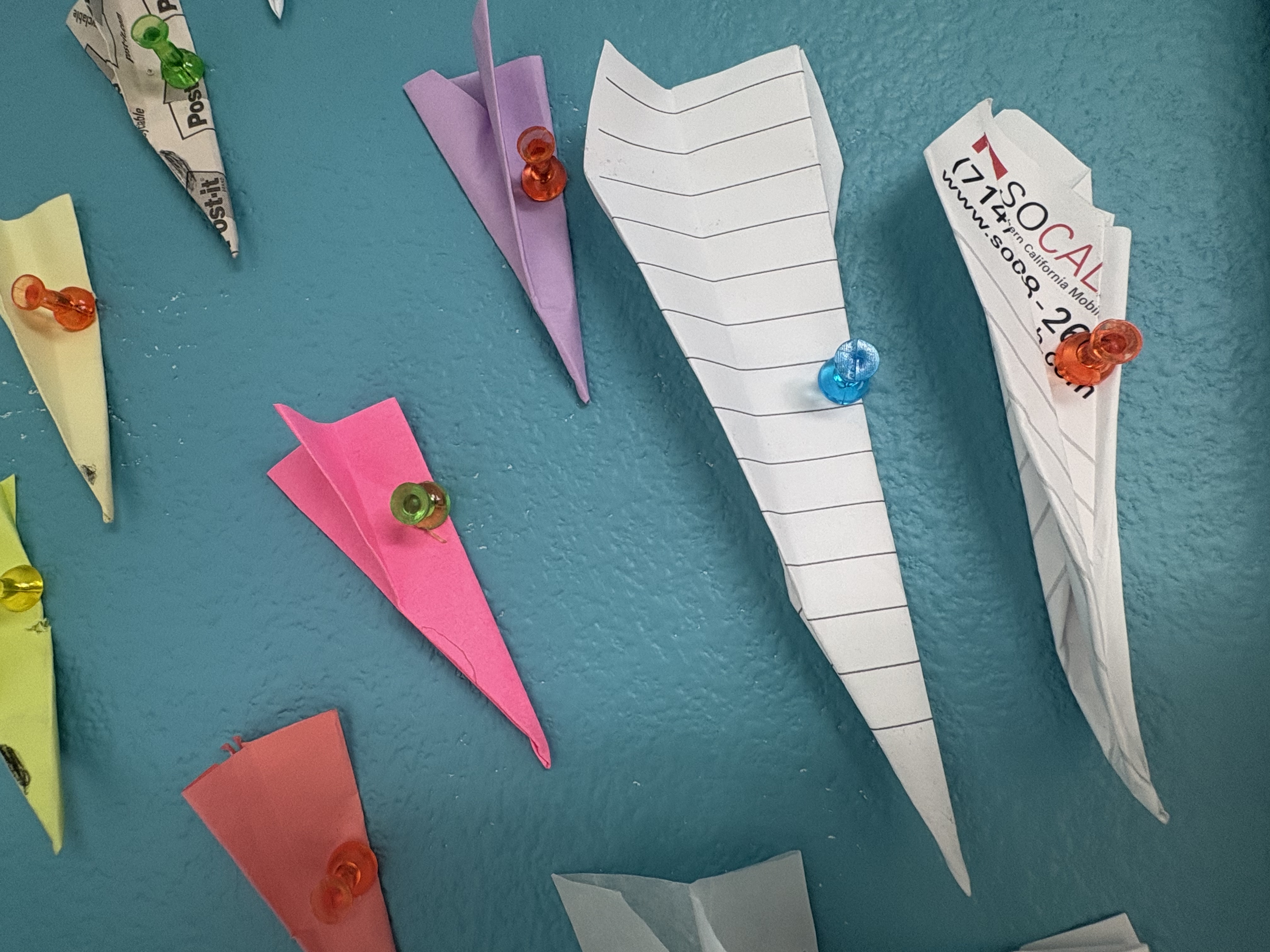 SoCal Lined Paper Airplane